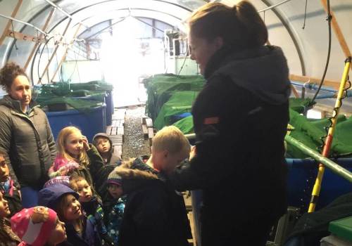 Falkland Fish Company introduce children to the industry